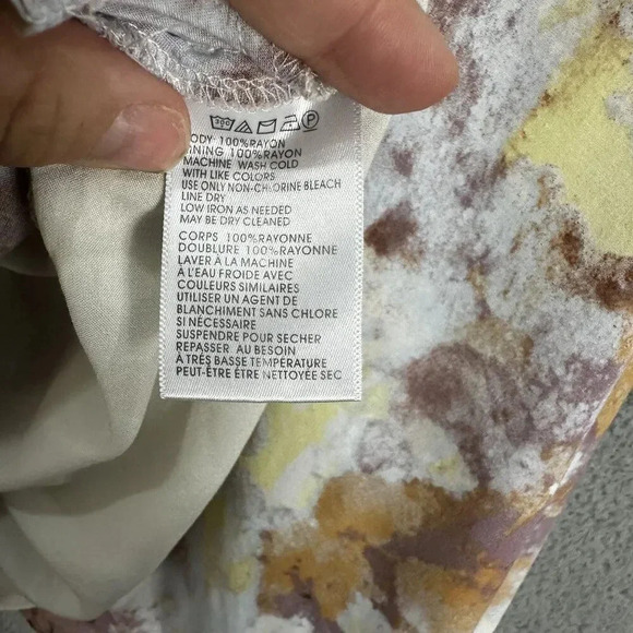 Anthropologie Silence + noise dress womens XS pink tie dye swing  tie artsy boho - Picture 6 of 8